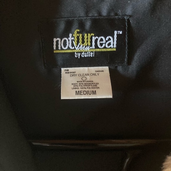 Excellent Condition!! NOT FUR REAL by Duffel Animal Print Vest - Picture 5 of 5